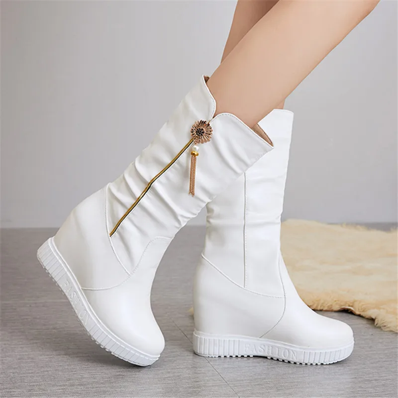 2021 PU Leather Long Boots Women fashion Ladies Wedge platform Solid Zipper High Heel Winter Boots Women zapatos de mujer
2021 PU Leather Long Boots Women fashion Ladies Wedge platform Solid Zipper High Heel Winter Boots Women zapatos de mujer