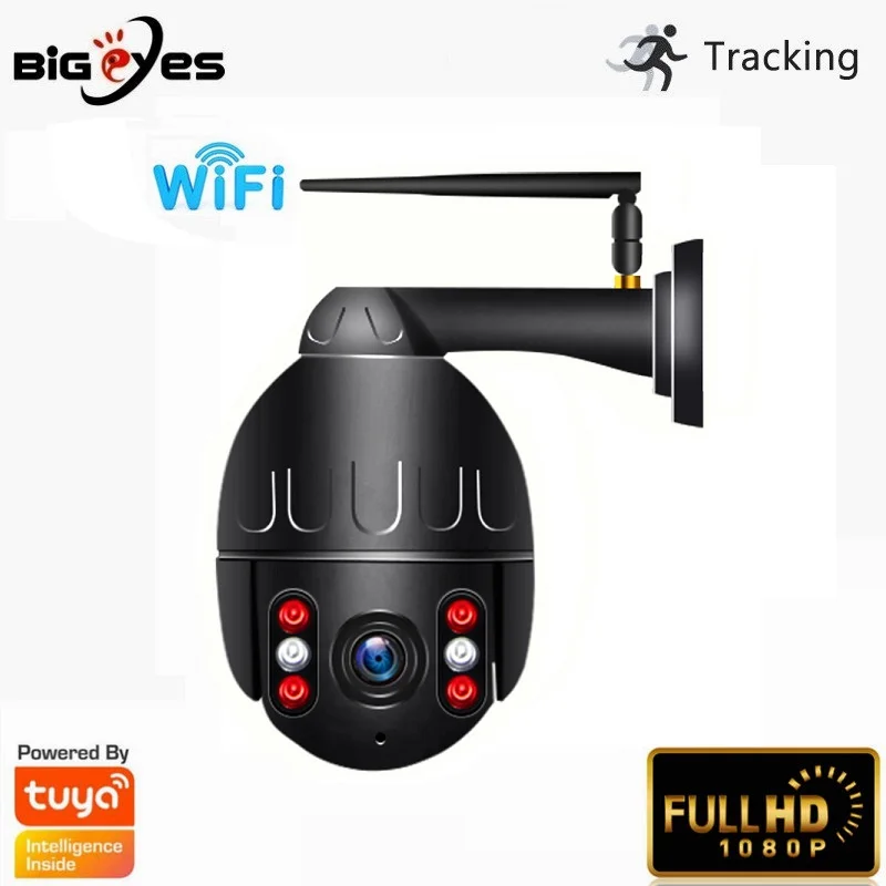 Bigeyes Tuya Wifi Camera 1080P IP67 Waterproof Outdoor Wireless Speed Dome IP PTZ Camera Security Surveillance CCTV Smart Life
Bigeyes Tuya Wifi Camera 1080P IP67 Waterproof Outdoor Wireless Speed Dome IP PTZ Camera Security Surveillance CCTV Smart Life