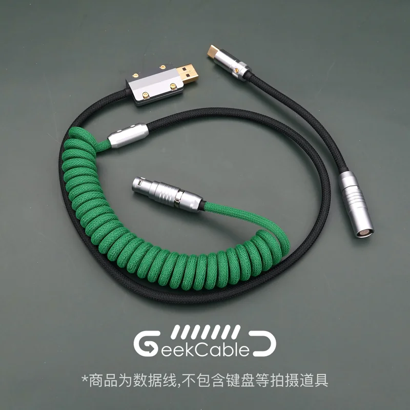 GeekCable Handmade Customized Mechanical Keyboard Data Cable For GMK Theme SP Keycap Line Grass Green and Black Colorway
GeekCable Handmade Customized Mechanical Keyboard Data Cable For GMK Theme SP Keycap Line Grass Green and Black Colorway