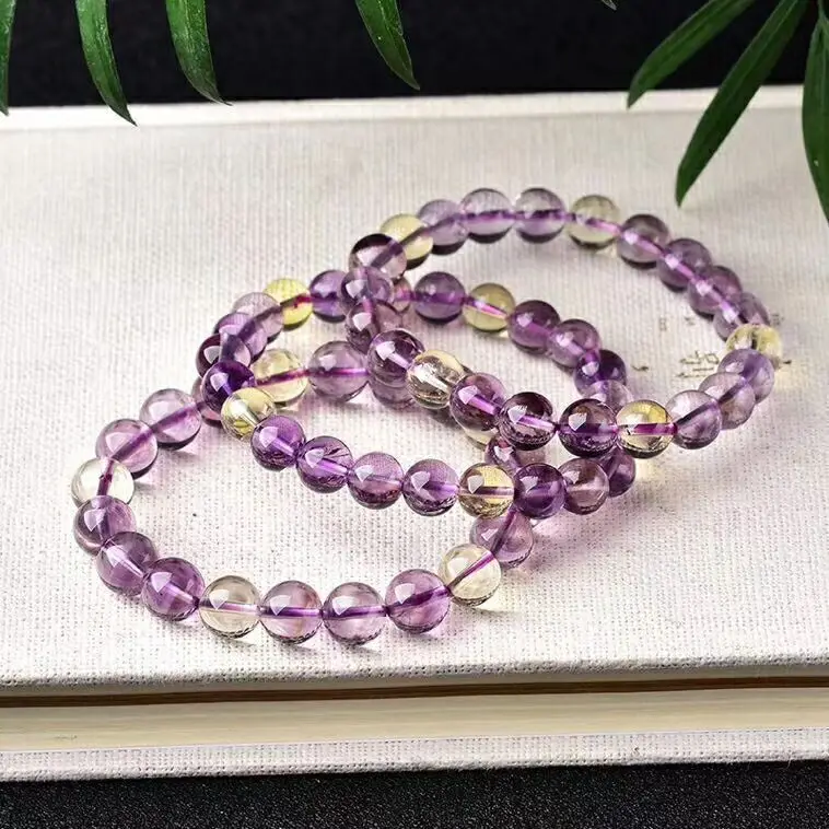 Natural Ametrine Yellow Purple Bracelet Women Men 8mm Charms Gemstone Stretch Crystal Bracelet AAAAA
Natural Ametrine Yellow Purple Bracelet Women Men 8mm Charms Gemstone Stretch Crystal Bracelet AAAAA