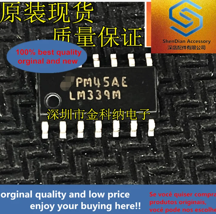10pcs only orginal new LM339MX LM339M four-channel voltage comparator chip SMD SOP
10pcs only orginal new LM339MX LM339M four-channel voltage comparator chip SMD SOP