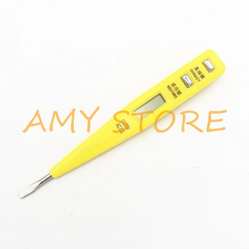 Electroprobe Slotted Screwdriver Portable Home Boats Shop AC/DC 12-250V Clip LCD Digital Voltage Detector Electric Pen Tester
Electroprobe Slotted Screwdriver Portable Home Boats Shop AC/DC 12-250V Clip LCD Digital Voltage Detector Electric Pen Tester