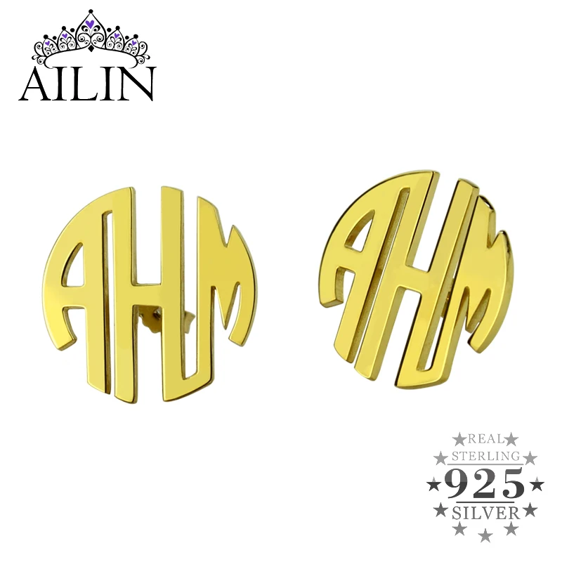 AILIN Silver 925 Name Initial Letter Earrings Fashion Women's Custom 3 Letters Earings With Gifts Box Jewelry Statement 2020
AILIN Silver 925 Name Initial Letter Earrings Fashion Women's Custom 3 Letters Earings With Gifts Box Jewelry Statement 2020