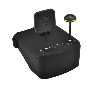 LS-800D FPV 고글 HD DVR 비디오 헤드셋 키트, RC 레이싱 드론 쿼드콥터 멀티콥터 변속기, 5.8G, 40CH, 5 인치, 4.3 인치