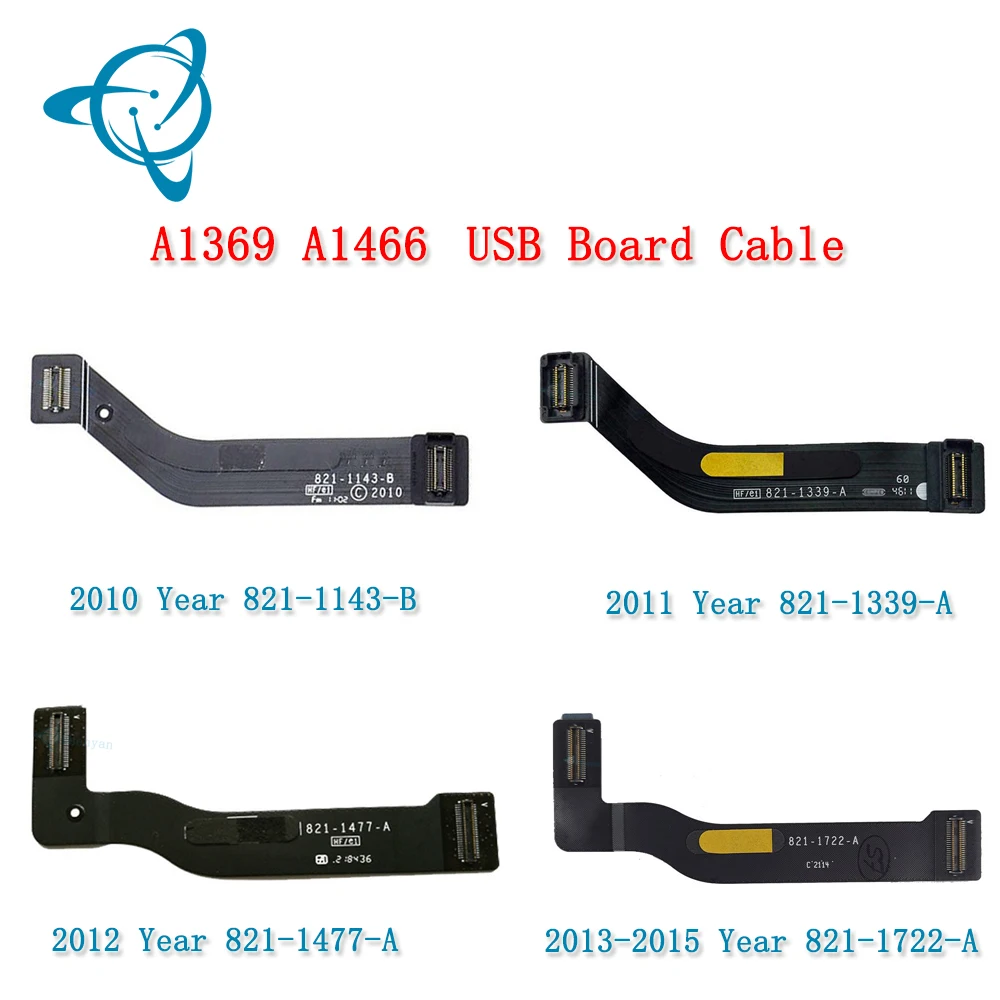 Shenyan Original A1369 USB I/O Board Cable For Macbook Air 13.3" 821-1143-B 821-1339-A 821-1477-A 821-1722-A 2010-2015 Year
Shenyan Original A1369 USB I/O Board Cable For Macbook Air 13.3" 821-1143-B 821-1339-A 821-1477-A 821-1722-A 2010-2015 Year