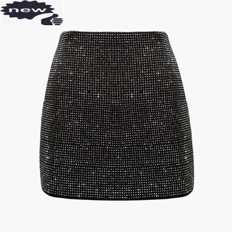 New Summer Woman Fashion Korean Rhinestone High Waist A-Line Elegant Party Slim Fit Female Short Skirts
New Summer Woman Fashion Korean Rhinestone High Waist A-Line Elegant Party Slim Fit Female Short Skirts
