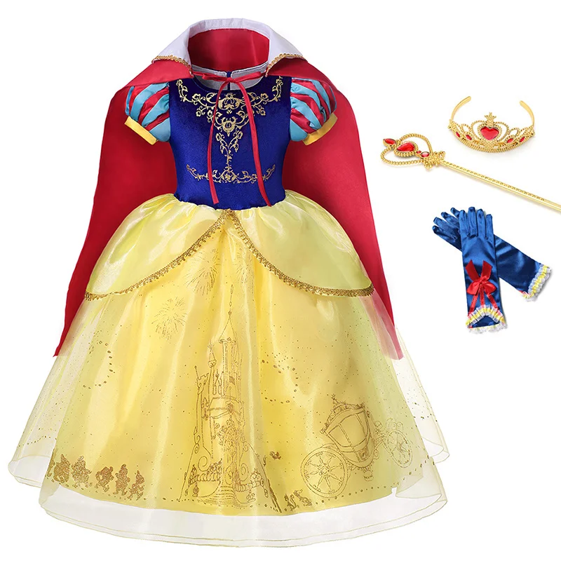 Children Snow White Dress Girl Princess Dress Cosplay Costume Sequins Pattern Fancy Clothes Kids Birthday Gift Party Ball Gown
Children Snow White Dress Girl Princess Dress Cosplay Costume Sequins Pattern Fancy Clothes Kids Birthday Gift Party Ball Gown