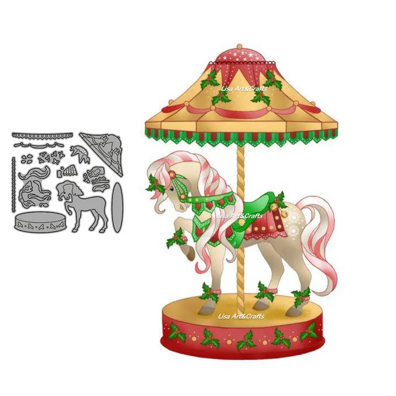 A Pretty Merry-go-round Metal Cutting Dies Scrapbooking For Card Making photo Album Embossing Decorative DIY Paper Craft Die Cut
A Pretty Merry-go-round Metal Cutting Dies Scrapbooking For Card Making photo Album Embossing Decorative DIY Paper Craft Die Cut