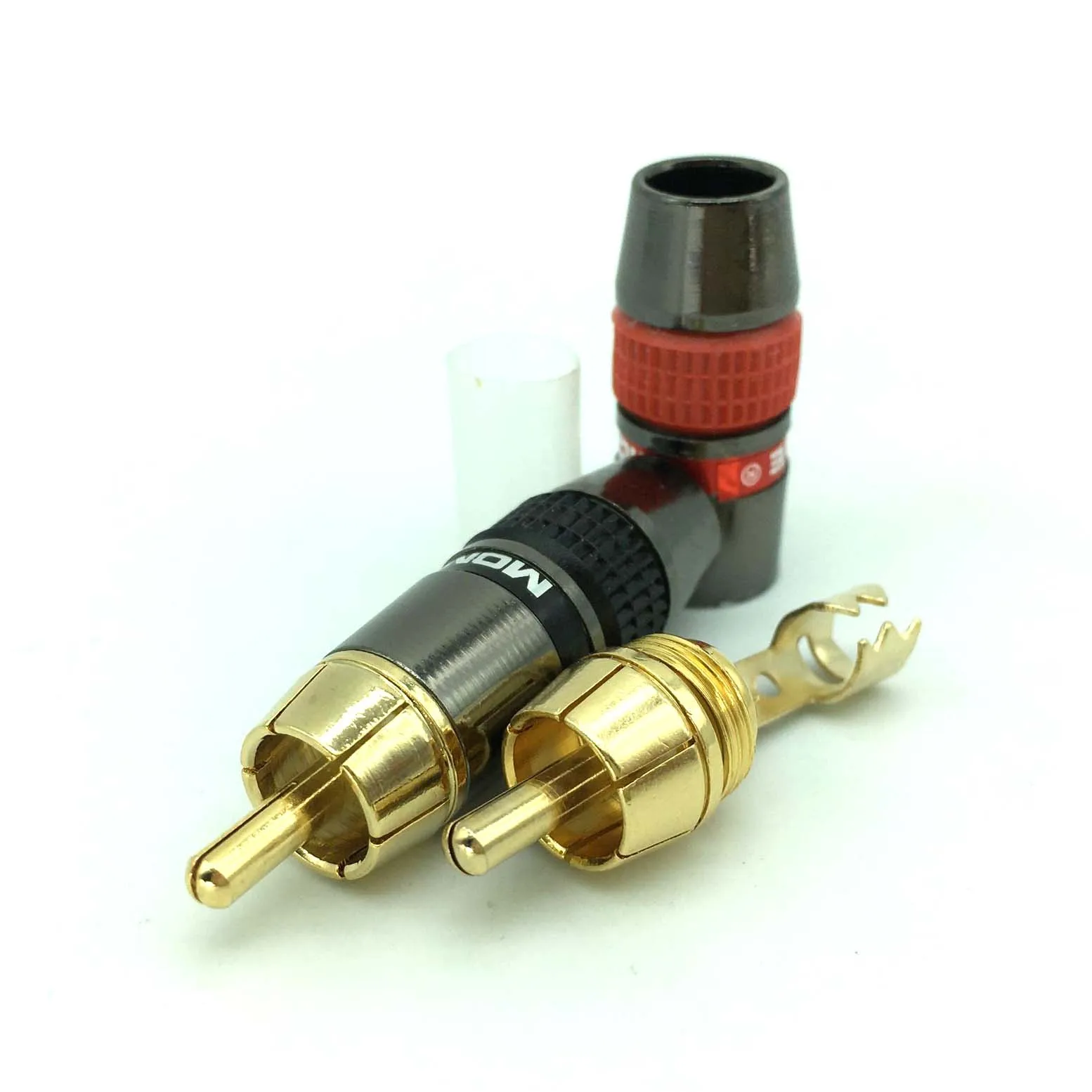 12pcs/8/4/2PCS RCA Plug Male Connector High Quality Gold Plated Soldering Plug Speaker Cable Wire Connector Red Black
12pcs/8/4/2PCS RCA Plug Male Connector High Quality Gold Plated Soldering Plug Speaker Cable Wire Connector Red Black