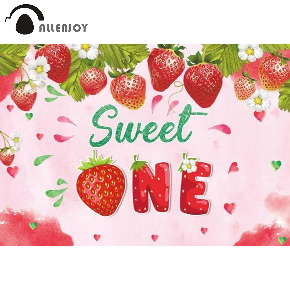 Allenjoy Sweet One Strawberry 1st Birthday Party Backdrop Girls Customized Newborn Baby Shower Photography Wallpaper Banner
Allenjoy Sweet One Strawberry 1st Birthday Party Backdrop Girls Customized Newborn Baby Shower Photography Wallpaper Banner