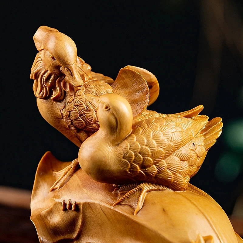 12CM Mandarin Duck Statue Wood Statue Arts Crafts Solid Wood Statue Lucky Mascot Home Decoration Chinese Wedding Gifts
12CM Mandarin Duck Statue Wood Statue Arts Crafts Solid Wood Statue Lucky Mascot Home Decoration Chinese Wedding Gifts