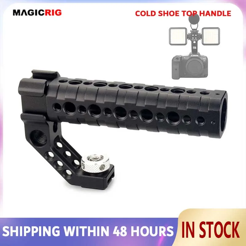 MAGICRIG Universal Top Handle Grip with 3 Cold Shoe 1/4'' & 3/8'' Hole ARRI Hole for DSLR Camera for Flash Microphone Monitor
MAGICRIG Universal Top Handle Grip with 3 Cold Shoe 1/4'' & 3/8'' Hole ARRI Hole for DSLR Camera for Flash Microphone Monitor