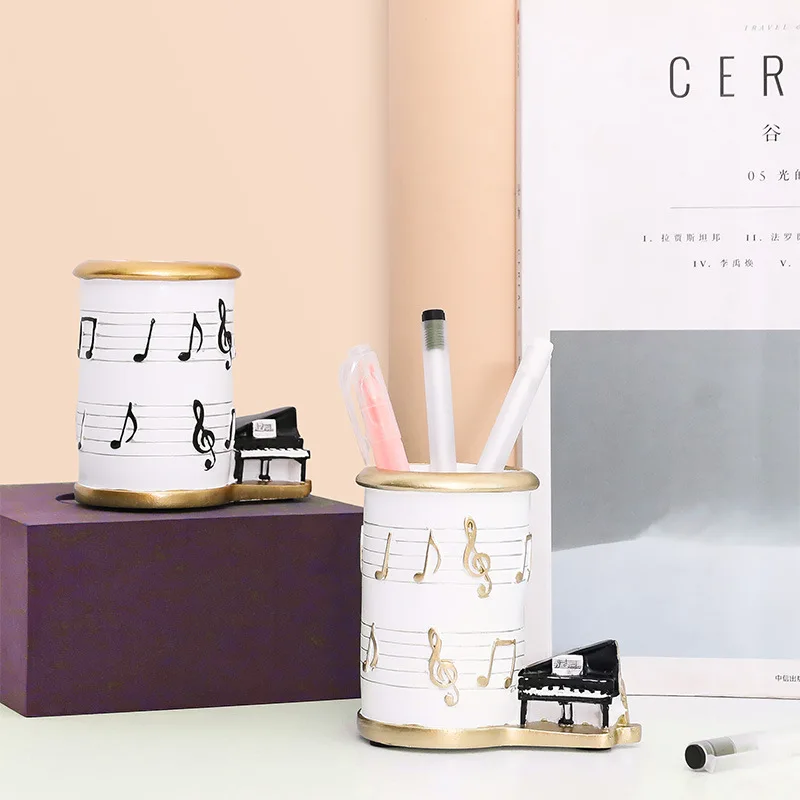 Nordic Home Decor Accessories Figurine Decorative Art Musical Note Line Piano Pen Holder Makeup Brush Crafts Gift
Nordic Home Decor Accessories Figurine Decorative Art Musical Note Line Piano Pen Holder Makeup Brush Crafts Gift