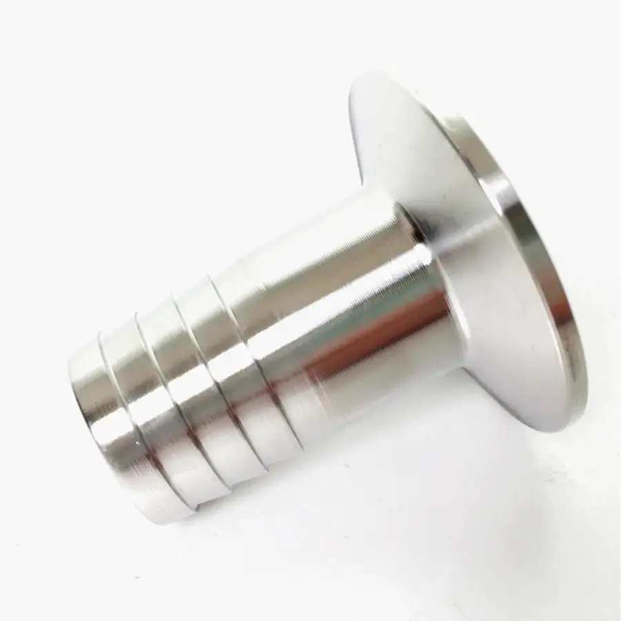 

32mm 1-1/4" Hose Barb x 1.5" Tri Clamp SUS 304 Stainless Steel Sanitary Tri-Clamp Hosetail Coupler Fitting Home Brew
