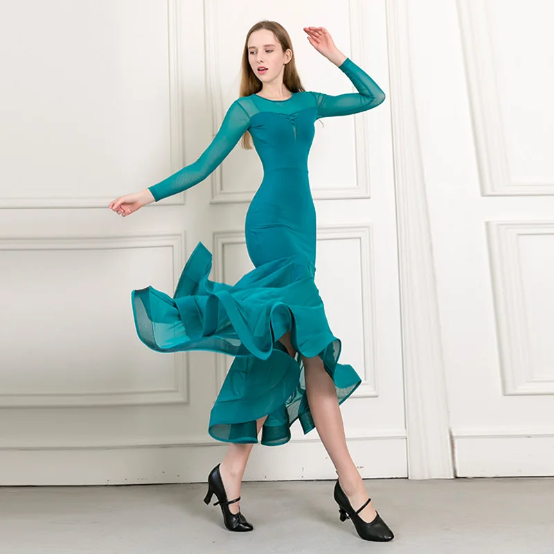 Mesh Ballroom Dance Dress For Women Sexy Stage Costume Green Latin Dance Wear Adult Cha Cha Outfits Waltz Modern Dresses JL1479
Mesh Ballroom Dance Dress For Women Sexy Stage Costume Green Latin Dance Wear Adult Cha Cha Outfits Waltz Modern Dresses JL1479