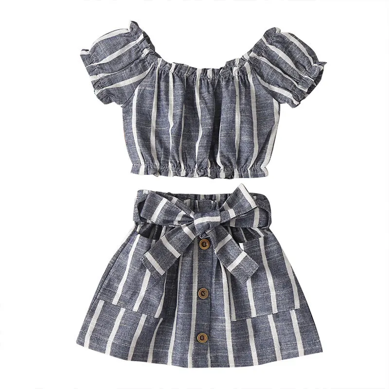 Kids Baby Girls Short sleeve Skirt Two-Piece Suit Summer New Fashion European American Style Children Bow Baby Girls Skirt Sets
Kids Baby Girls Short sleeve Skirt Two-Piece Suit Summer New Fashion European American Style Children Bow Baby Girls Skirt Sets