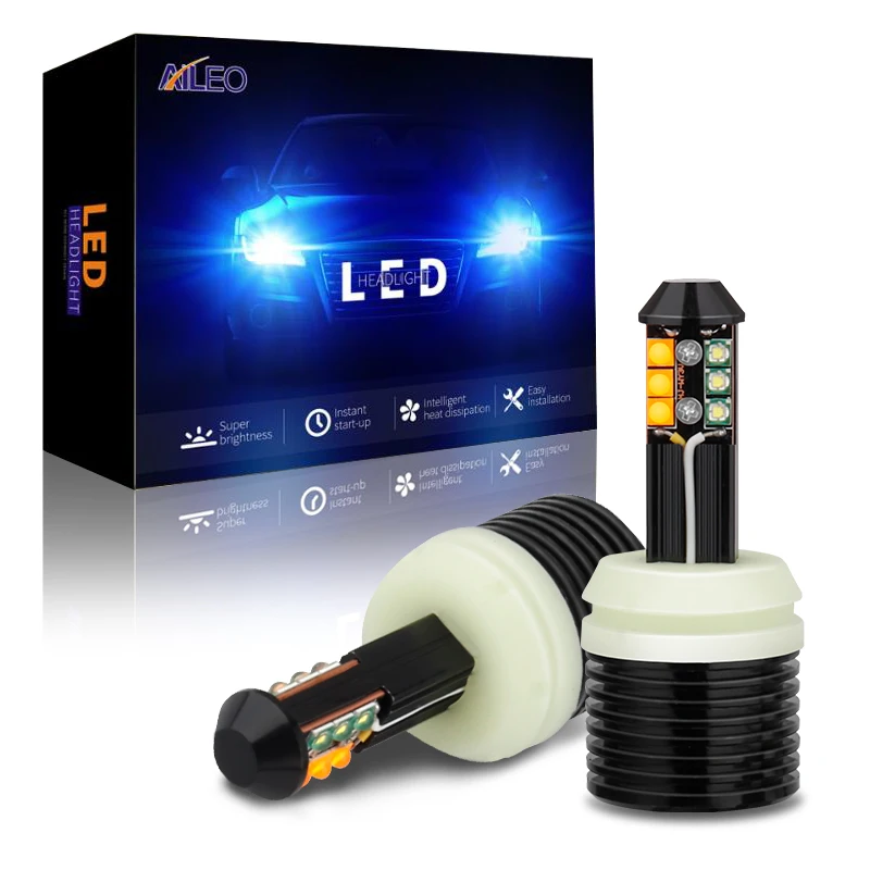 AILEO High Quality Dual Color T20 W21W WY21W 7440 7440NA LED Canbus Turn Signal Lights Error Free DRL 1600LM 22W Amber Yellow
AILEO High Quality Dual Color T20 W21W WY21W 7440 7440NA LED Canbus Turn Signal Lights Error Free DRL 1600LM 22W Amber Yellow