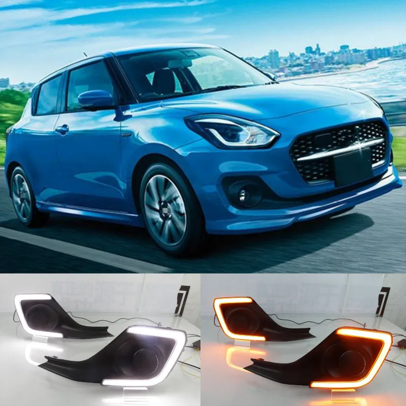 1 пара автомобильных ДХО для Suzuki Swift 2018 2019 дневные ходовые огни противотуманная фара крышка с желтым сигналом поворота
1 пара автомобильных ДХО для Suzuki Swift 2018 2019 дневные ходовые огни противотуманная фара крышка с желтым сигналом поворота