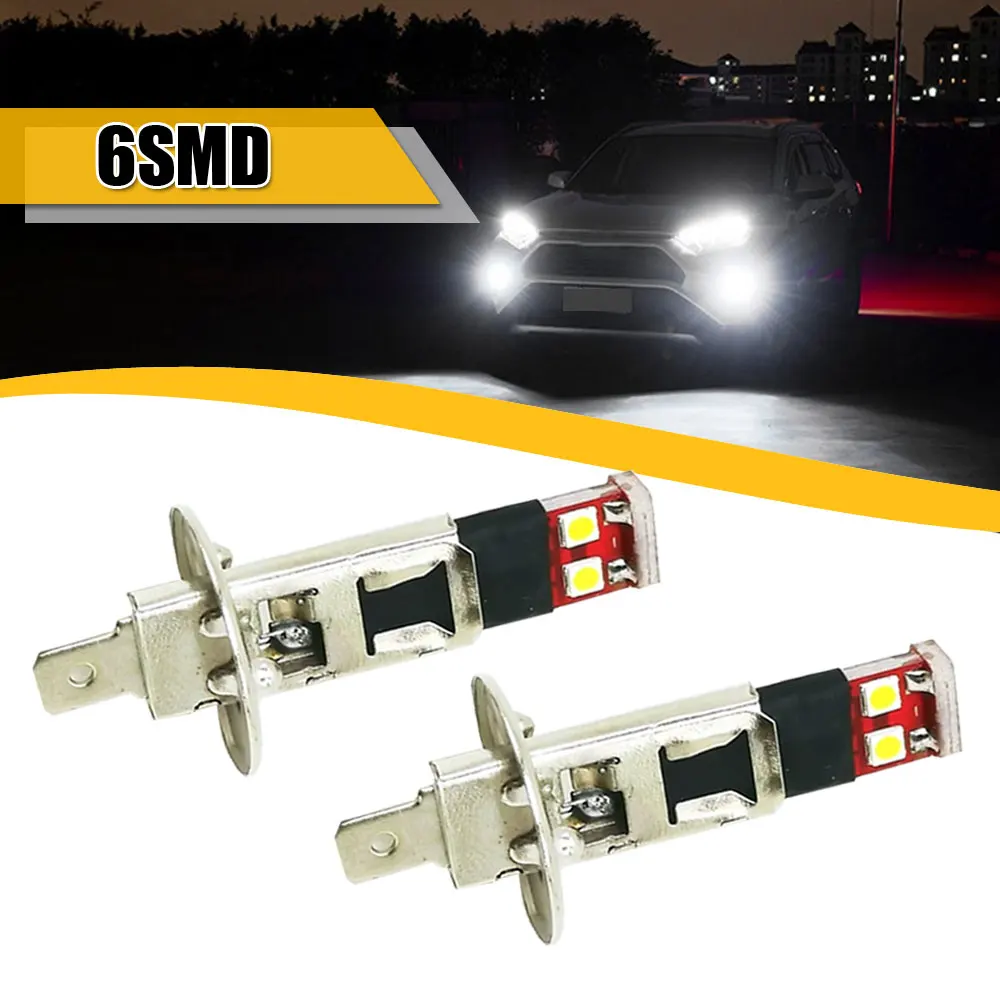 2PCS H3 6SMD 3030 Car Auto Vehicle Front Fog Light Auto H1 Led Lamp Driving Day Running Bulbs White
2PCS H3 6SMD 3030 Car Auto Vehicle Front Fog Light Auto H1 Led Lamp Driving Day Running Bulbs White