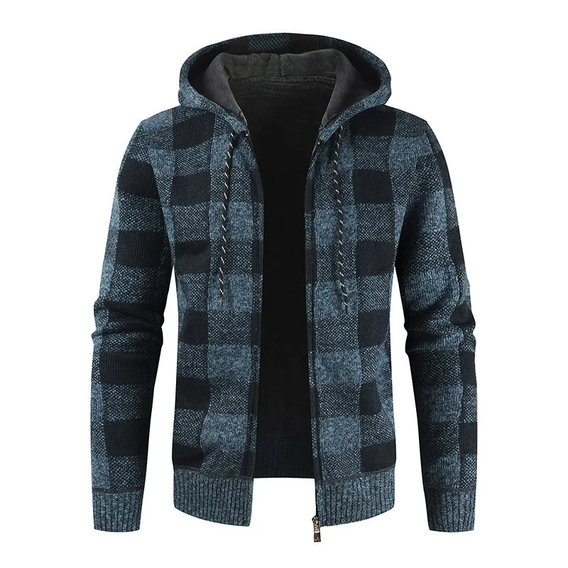 Men Thick Warm Winter Sweatercoat 2021 Autumn Hooded Plaid Wool Sweater Male Cardigan Jumpers Zipper Fleece Coats Plus Size 3XL
Men Thick Warm Winter Sweatercoat 2021 Autumn Hooded Plaid Wool Sweater Male Cardigan Jumpers Zipper Fleece Coats Plus Size 3XL