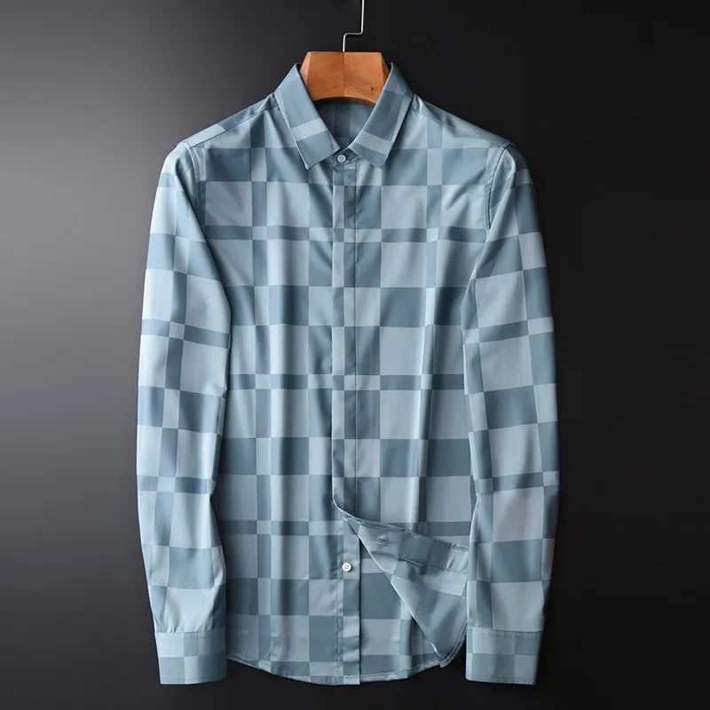 Brand Autumn Long Sleeve Mens Shirts High Quality Yarn Dyed Plaid Business And Casual Man Shirts Slim Fit Mens Dress Shirts 4xl
Brand Autumn Long Sleeve Mens Shirts High Quality Yarn Dyed Plaid Business And Casual Man Shirts Slim Fit Mens Dress Shirts 4xl