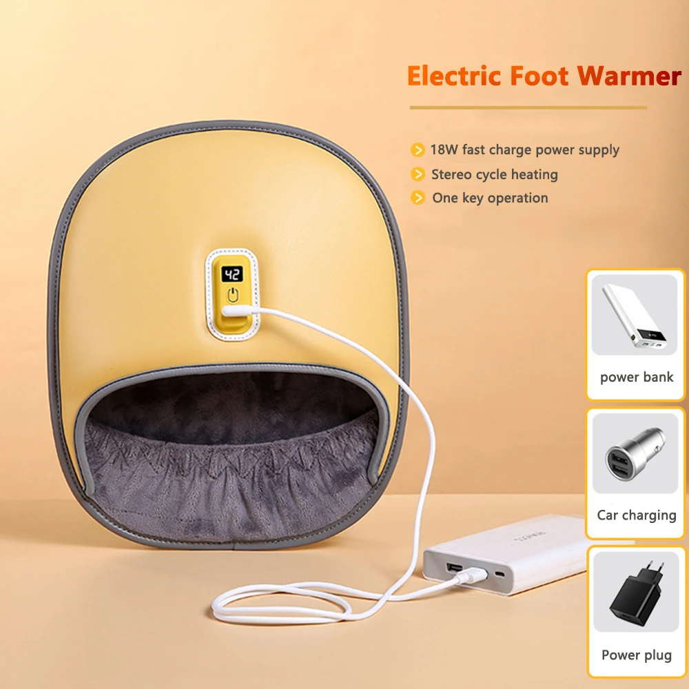 Electric Foot Warmer Heater USB Charging PowerSaving Warm Foot Cover Winter Feet Heating Pad for Women Men Home Bedroom Sleeping
Electric Foot Warmer Heater USB Charging PowerSaving Warm Foot Cover Winter Feet Heating Pad for Women Men Home Bedroom Sleeping