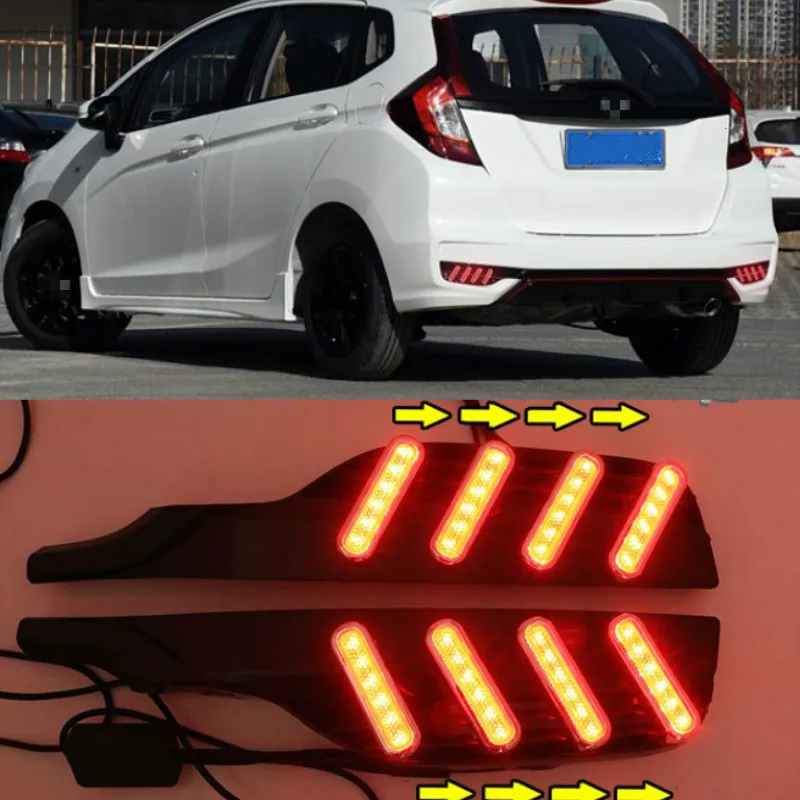 For Honda Jazz Fit 2018 Multi-functions LED Rear Bumper Light Fog Lamp Brake Light Turn Signal Reverse Light
For Honda Jazz Fit 2018 Multi-functions LED Rear Bumper Light Fog Lamp Brake Light Turn Signal Reverse Light