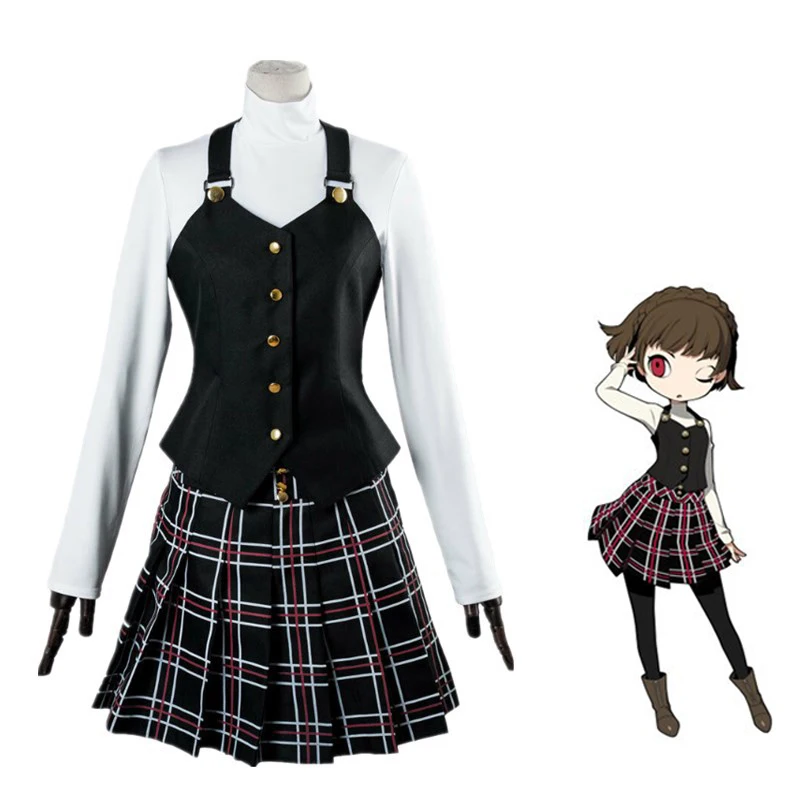 Persona 5 Cosplay Costume Queen Makoto Niijima Role Play Costume for Woman School Uniform Halloween Carnival Party Dress Wig Set
Persona 5 Cosplay Costume Queen Makoto Niijima Role Play Costume for Woman School Uniform Halloween Carnival Party Dress Wig Set