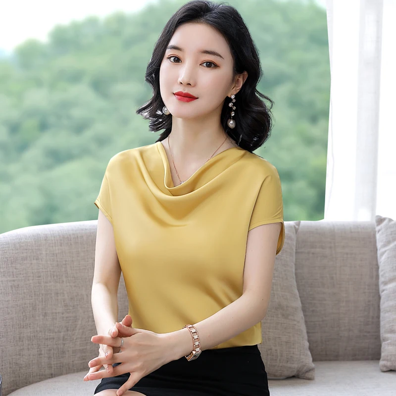 Fashion Styles Summer Short Sleeve Blouses Shirts Elegant Bottoming Shirt Tops Ladies Office Work Wear Clothes Pile Collar
Fashion Styles Summer Short Sleeve Blouses Shirts Elegant Bottoming Shirt Tops Ladies Office Work Wear Clothes Pile Collar