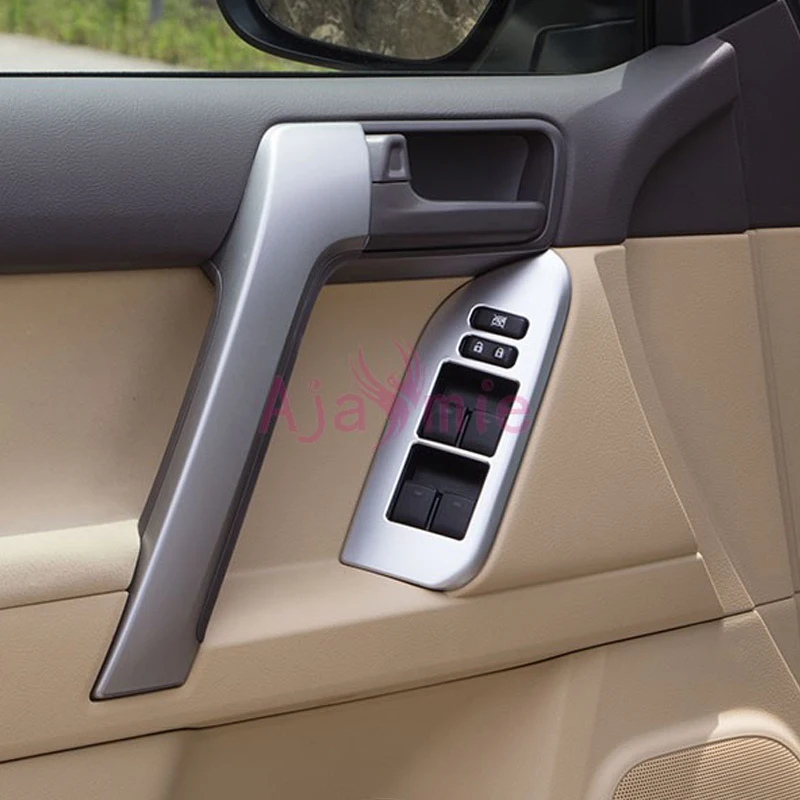For Toyota Land Cruiser Prado 150 FJ150 2010-2018 Matt Silver Window Glass Switch Cover Chrome Car-Styling Prado Accessories
For Toyota Land Cruiser Prado 150 FJ150 2010-2018 Matt Silver Window Glass Switch Cover Chrome Car-Styling Prado Accessories
