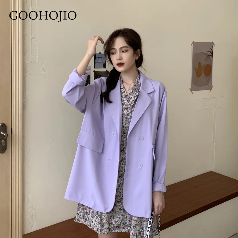 Новинка 2021, весенне-осенние модные женские блейзеры GOOHOJIO, повседневные блейзеры оверсайз, женские темпераментные блейзеры для женщин
Новинка 2021, весенне-осенние модные женские блейзеры GOOHOJIO, повседневные блейзеры оверсайз, женские темпераментные блейзеры для женщин