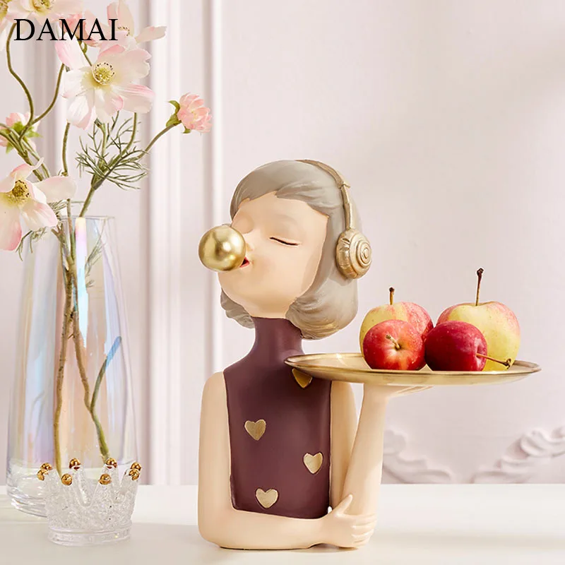Bubble Girl Trays Decorative Ornaments Coffee Table Cake Dessert Plate Resin Charms Candy Snack Plates Living Room Accessories
Bubble Girl Trays Decorative Ornaments Coffee Table Cake Dessert Plate Resin Charms Candy Snack Plates Living Room Accessories