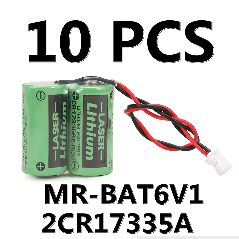 10 Pack Original NEW CR17335SE-R 2CR17335A CR17335-2 6V 1650mAh Lithium Battery Pack With Plug For SANYO MR-J4 WK17 MR-BAT6V1
10 Pack Original NEW CR17335SE-R 2CR17335A CR17335-2 6V 1650mAh Lithium Battery Pack With Plug For SANYO MR-J4 WK17 MR-BAT6V1