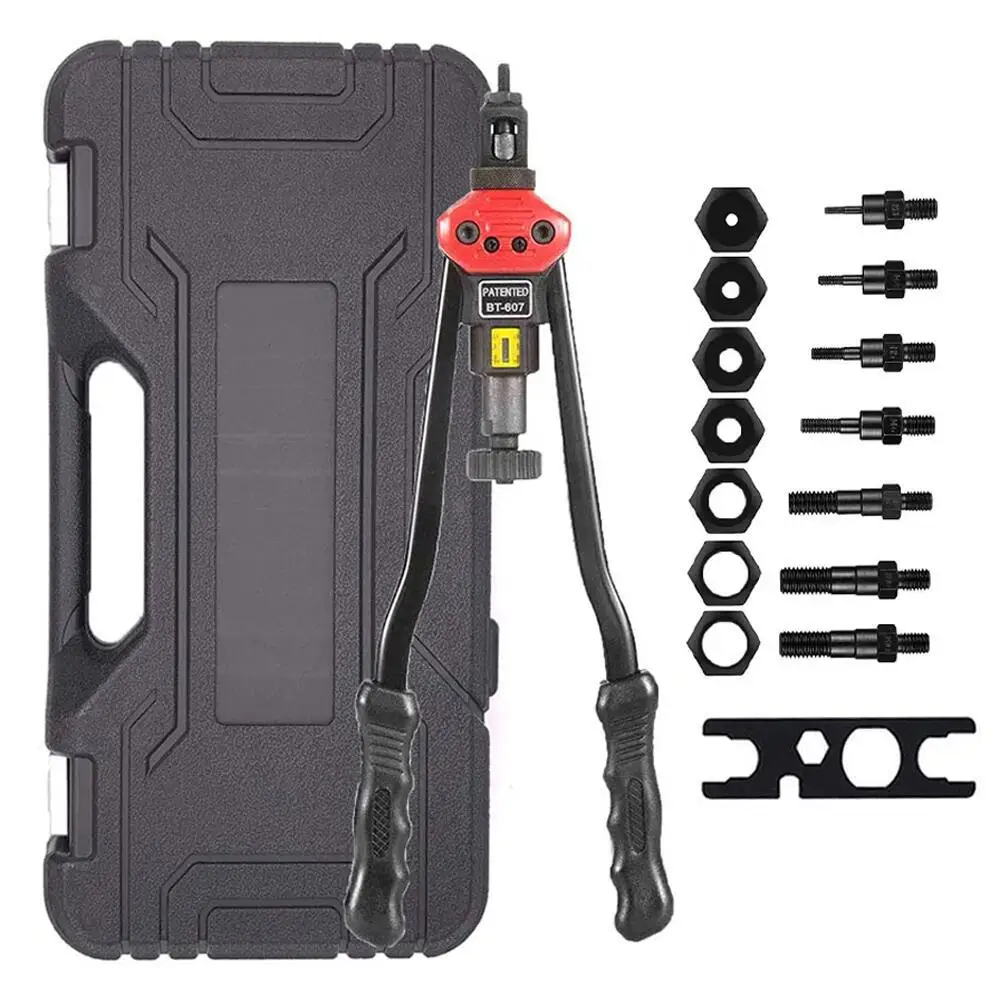 Manual Rivet Gun Sets M3-M12 Nuts Riveting Tool With Plastic Box Nuts Not Included
Manual Rivet Gun Sets M3-M12 Nuts Riveting Tool With Plastic Box Nuts Not Included