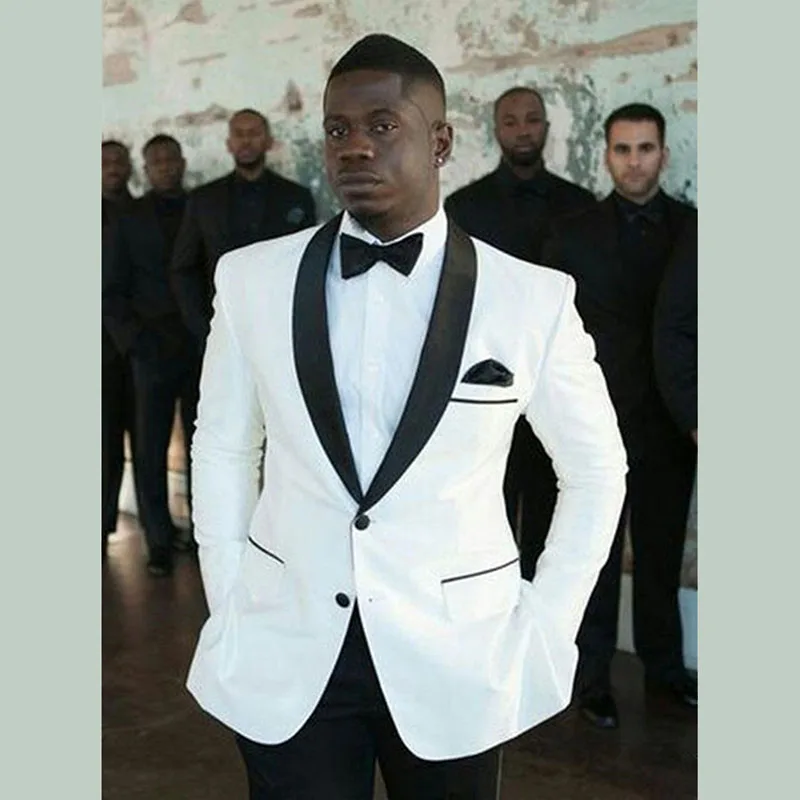 Classic Men's Suit 2023 Shawl Lapel Formal Groom Wear Groomsmen Tuxedo White Male Suits 2 Pieces Costume Homme(Jacket+Pants)
Classic Men's Suit 2023 Shawl Lapel Formal Groom Wear Groomsmen Tuxedo White Male Suits 2 Pieces Costume Homme(Jacket+Pants)