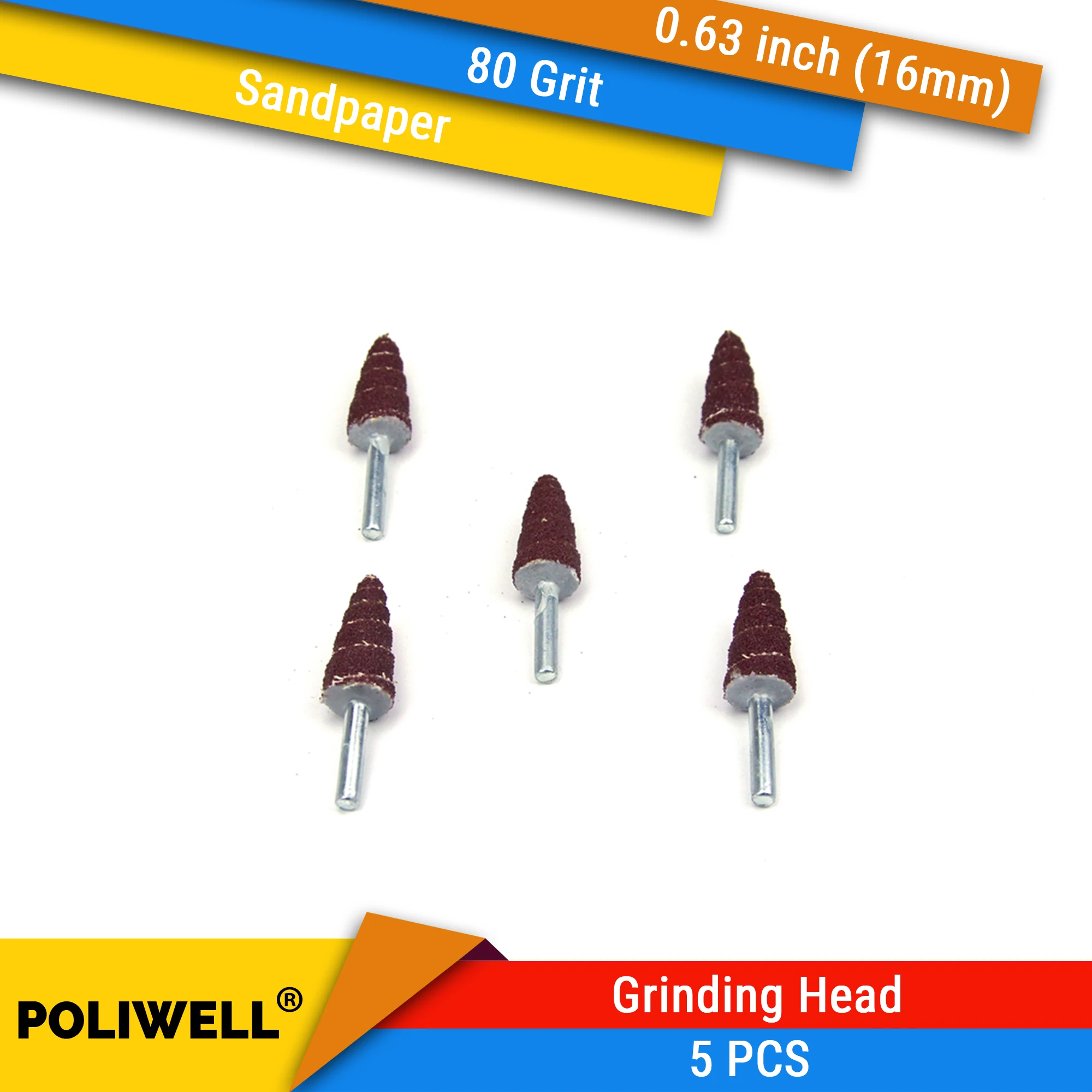 5Pcs 80# 6mm Mandrel 16mm Tapered Cone Grinding Head Sandpaper Flap Wheels Polishing Sanding Tools for Drill Abrasive Disc
5Pcs 80# 6mm Mandrel 16mm Tapered Cone Grinding Head Sandpaper Flap Wheels Polishing Sanding Tools for Drill Abrasive Disc