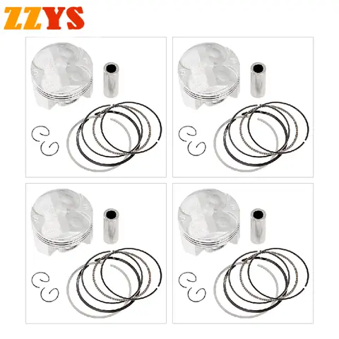 Motorcycle 55mm 55.25mm 55.5mm 55.75mm 56mm Piston Rings Kit For Honda CB400 CB-1 CBR400 NC23 CBR 400 NC29  1992 2015 1989 1991