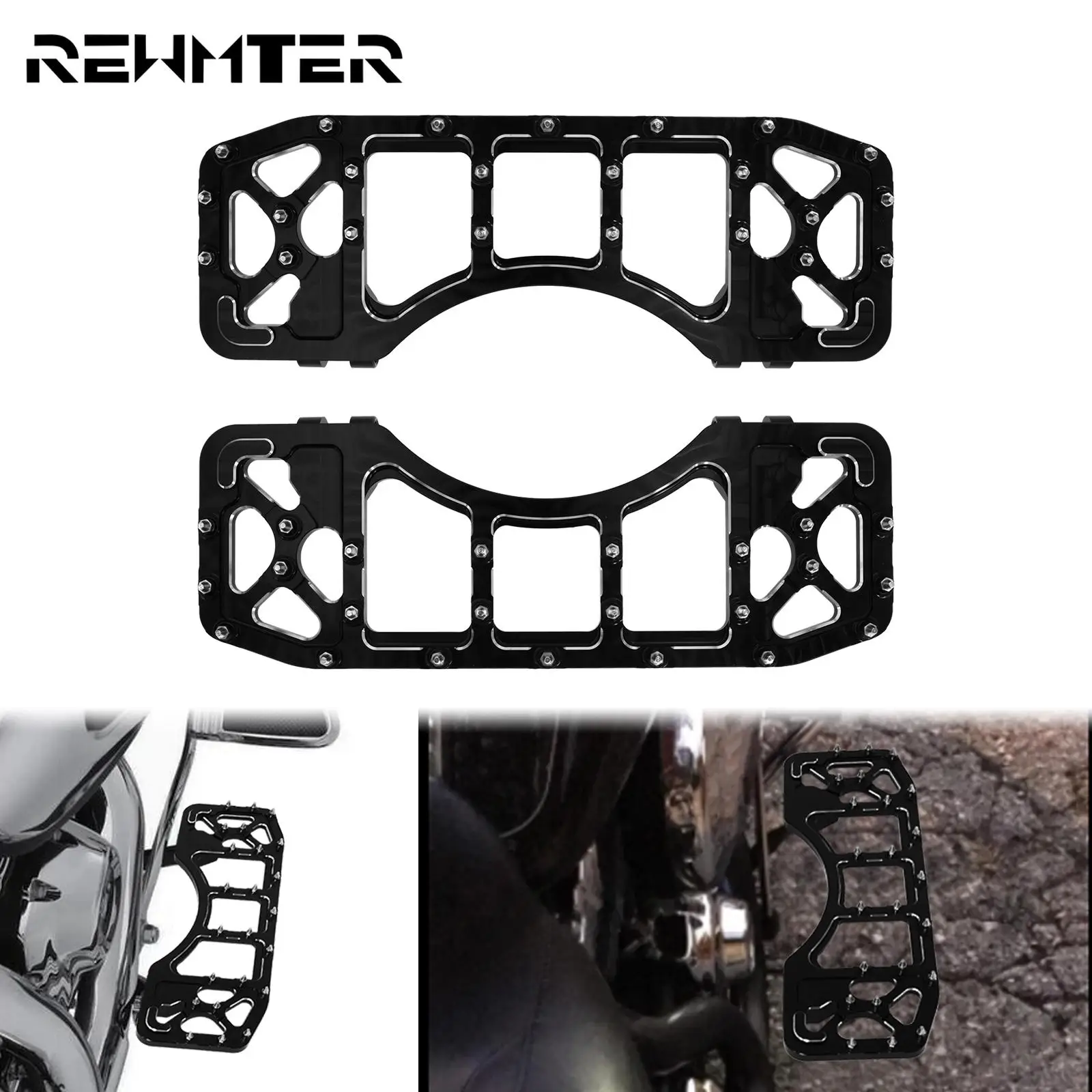 Motorcycle Wide Foot Pegs Front Driver Stretched Floorboards Footrest Pedals For Harley Softail Touring Dyna FLST FLT Road Glide
Motorcycle Wide Foot Pegs Front Driver Stretched Floorboards Footrest Pedals For Harley Softail Touring Dyna FLST FLT Road Glide