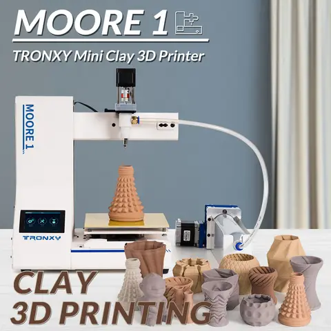 Tronxy MOORE 1 Liquid Deposition Molding Ceramic 3D Printer 180x180x180mm ceramic pottery Ceramic&Clay 3d printer