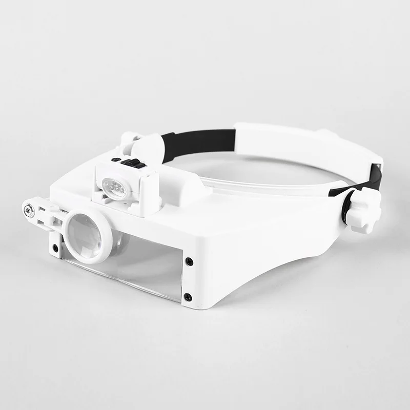 Head Mounted Eyewear Loupe with 5Led Illuminated Headband Magnifying Glass, Magnifier Wearing Magnifying Glasses for Repairs
Head Mounted Eyewear Loupe with 5Led Illuminated Headband Magnifying Glass, Magnifier Wearing Magnifying Glasses for Repairs