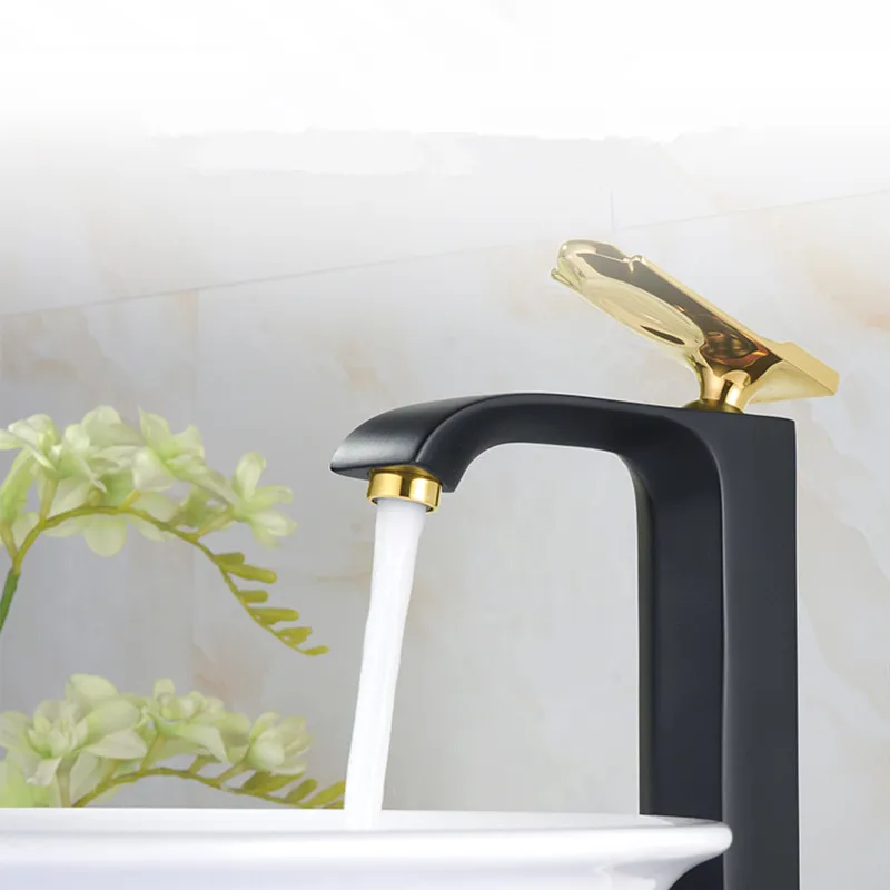 Bathroom Basin Faucets Brass Sink Mixer Taps Hot & Cold Single Handle Lavatory Crane Water Tap Chrome/Black/White With Gold
Bathroom Basin Faucets Brass Sink Mixer Taps Hot & Cold Single Handle Lavatory Crane Water Tap Chrome/Black/White With Gold