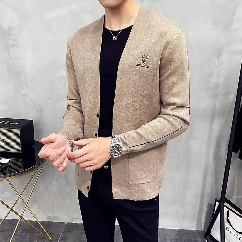 For Sweater Coat Men Knitted Cardigan Sweaters Autumn Solid Color Men Casual Knitwear Sweater Cardigan Slim Fit Maglione Uomo
For Sweater Coat Men Knitted Cardigan Sweaters Autumn Solid Color Men Casual Knitwear Sweater Cardigan Slim Fit Maglione Uomo