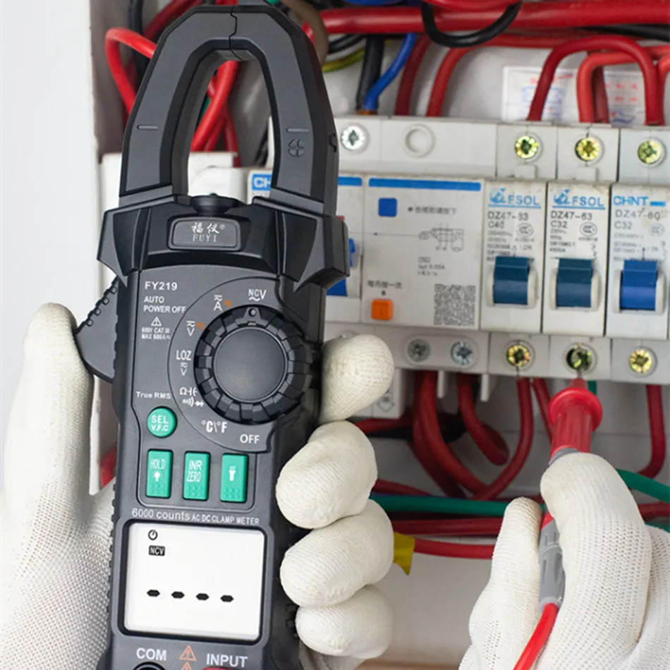 FY219 High Precision Clamp Meter Multimeter Digital Ammeter Type Current AC and DC Automatic
FY219 High Precision Clamp Meter Multimeter Digital Ammeter Type Current AC and DC Automatic