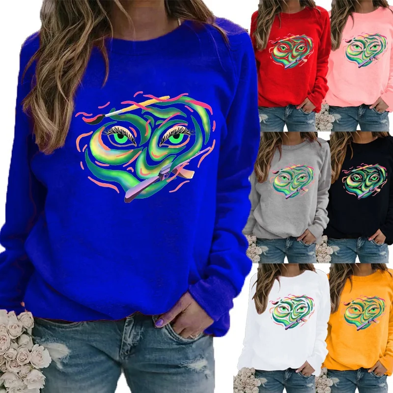 Winter New Fashion Women Clothing Printed Casual Sweatshirt Long Sleeve Tops T-shirt Ladies Round Neck Pullover Blouse
Winter New Fashion Women Clothing Printed Casual Sweatshirt Long Sleeve Tops T-shirt Ladies Round Neck Pullover Blouse