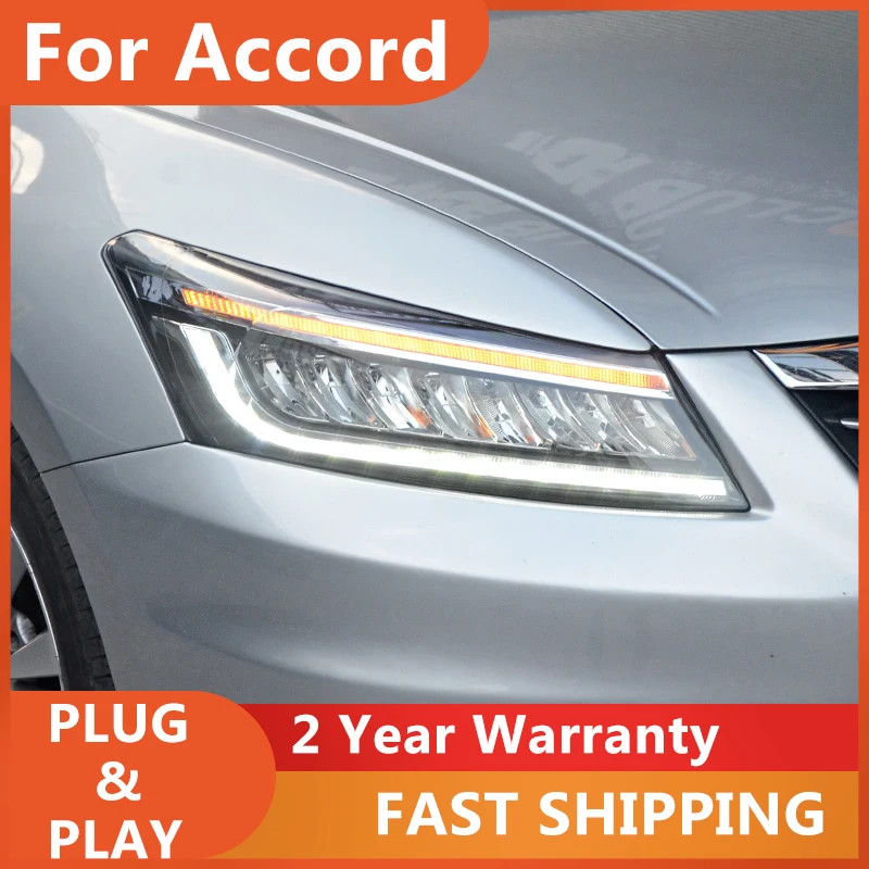 Headlights For Honda Accord G8 2008-2013 Head Lights DRL Turn Signal Low High Beam Projector Lens
Headlights For Honda Accord G8 2008-2013 Head Lights DRL Turn Signal Low High Beam Projector Lens