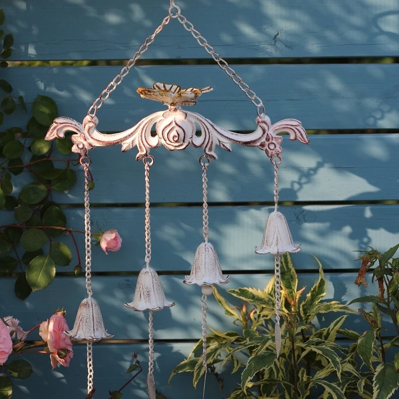 Outdoor Garden Retro White Metal Wind Chimes Wall Tree Hanging Windbell Ornaments Courtyard Accessories Crafts Villa Decoration
Outdoor Garden Retro White Metal Wind Chimes Wall Tree Hanging Windbell Ornaments Courtyard Accessories Crafts Villa Decoration
