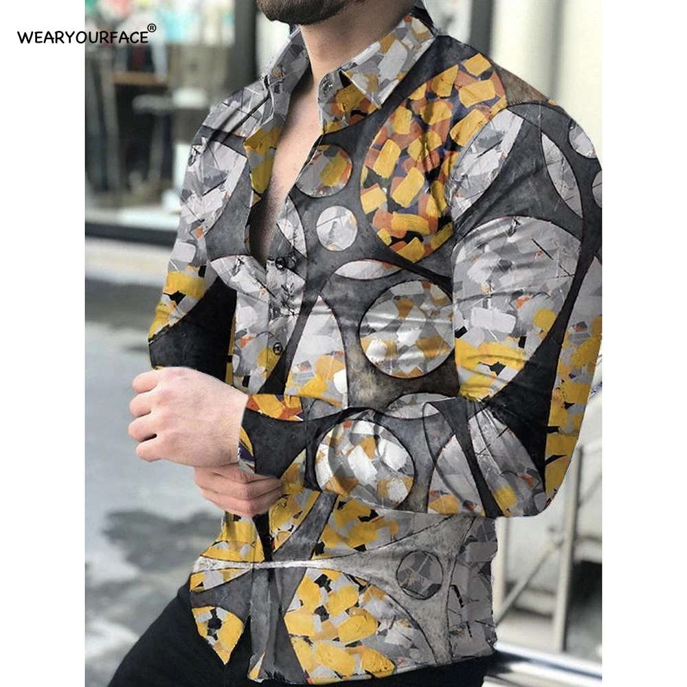 Abstract Point Geometry Pattern 3D All Over Printed Hawaiian Button Up Shirts Full Sleeve Streetwear Vocation Casual Men Clothin
Abstract Point Geometry Pattern 3D All Over Printed Hawaiian Button Up Shirts Full Sleeve Streetwear Vocation Casual Men Clothin