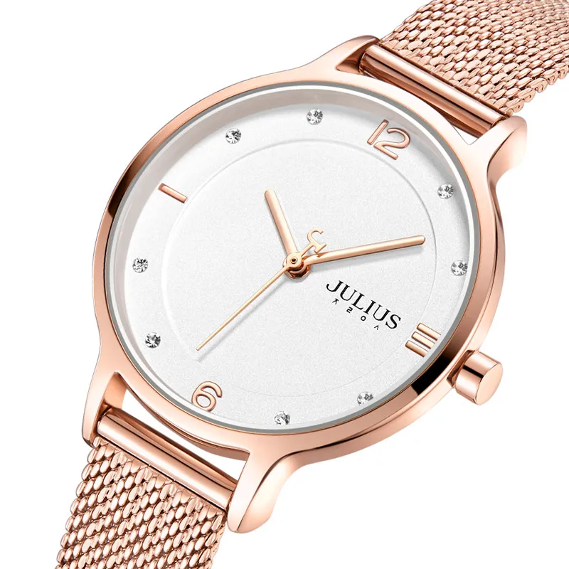 New Julius Simple Thin Lady Women's Watch Japan Quartz Elegant Fashion Hours Stainless Bracelet Chain Girl's Birthday Gift Box
New Julius Simple Thin Lady Women's Watch Japan Quartz Elegant Fashion Hours Stainless Bracelet Chain Girl's Birthday Gift Box