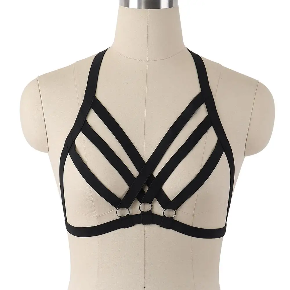 Women Sexy Gothic Black Harajuku Harness Lingerie Bondage Harness Cage Bra Dresses Bra Adjustable Fetish Wear Bondage Belt
Women Sexy Gothic Black Harajuku Harness Lingerie Bondage Harness Cage Bra Dresses Bra Adjustable Fetish Wear Bondage Belt