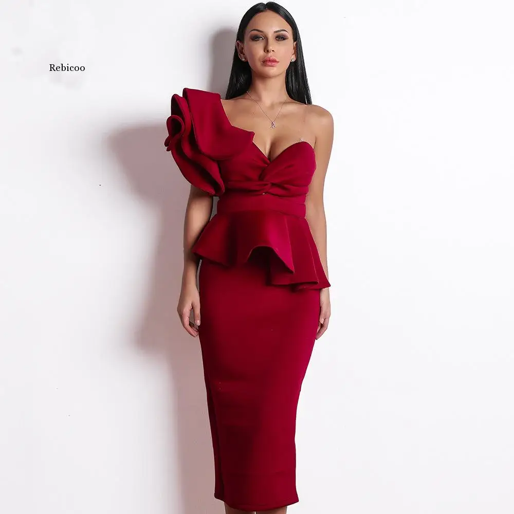 Women Sexy Bodycon Off Shoulder Bandage Dresses Female Ruffles Backless Elegant Club Summer Dress
Women Sexy Bodycon Off Shoulder Bandage Dresses Female Ruffles Backless Elegant Club Summer Dress